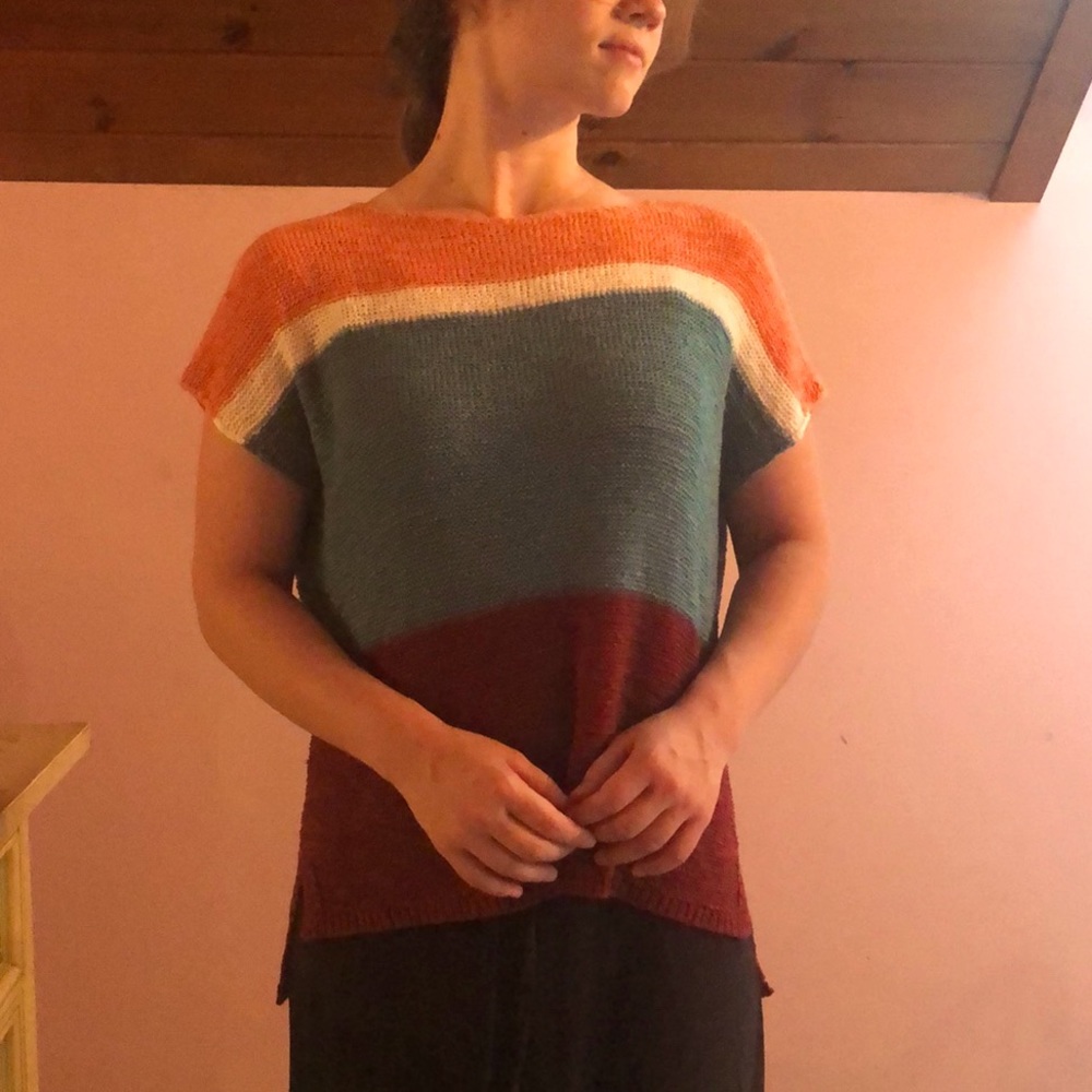 Beautiful Draping Loft Tunic Top, Size Small